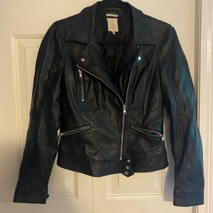Zara Leather Biker Jacket